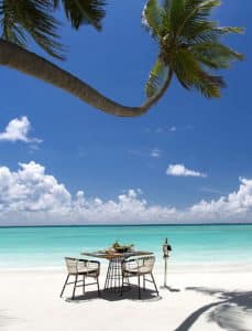 white sandy beach