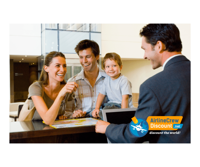 Lovely Family at Hotel Check In