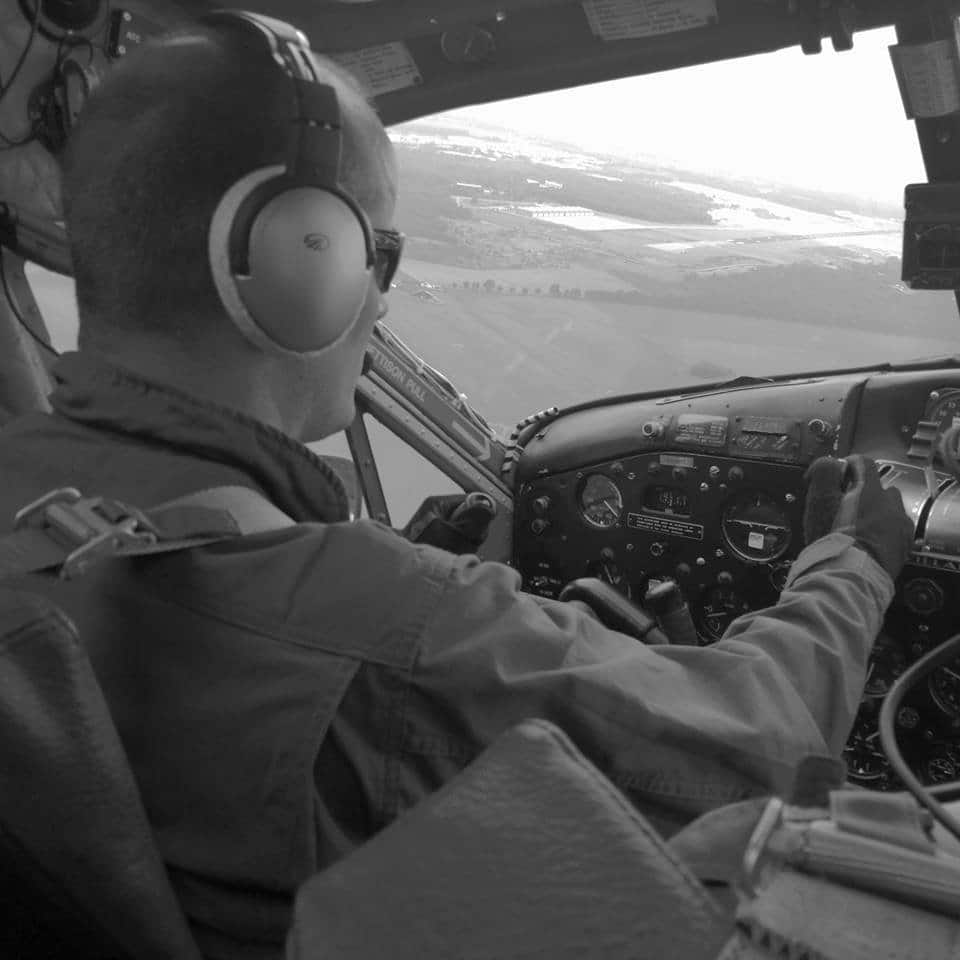 Captain AL flying the Beaver