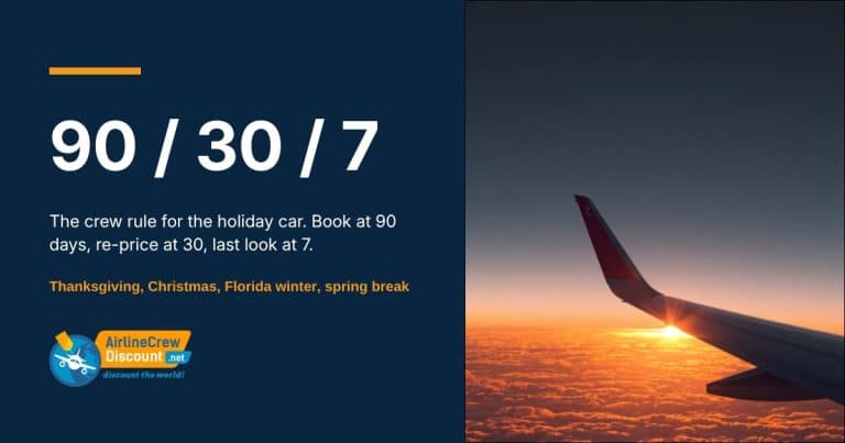 crew car rental booking calendar